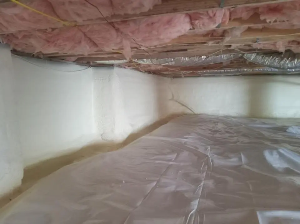 Crawl space encapsulation with closed-cell spray foam for Metal Roof Coating in Huntington Woods